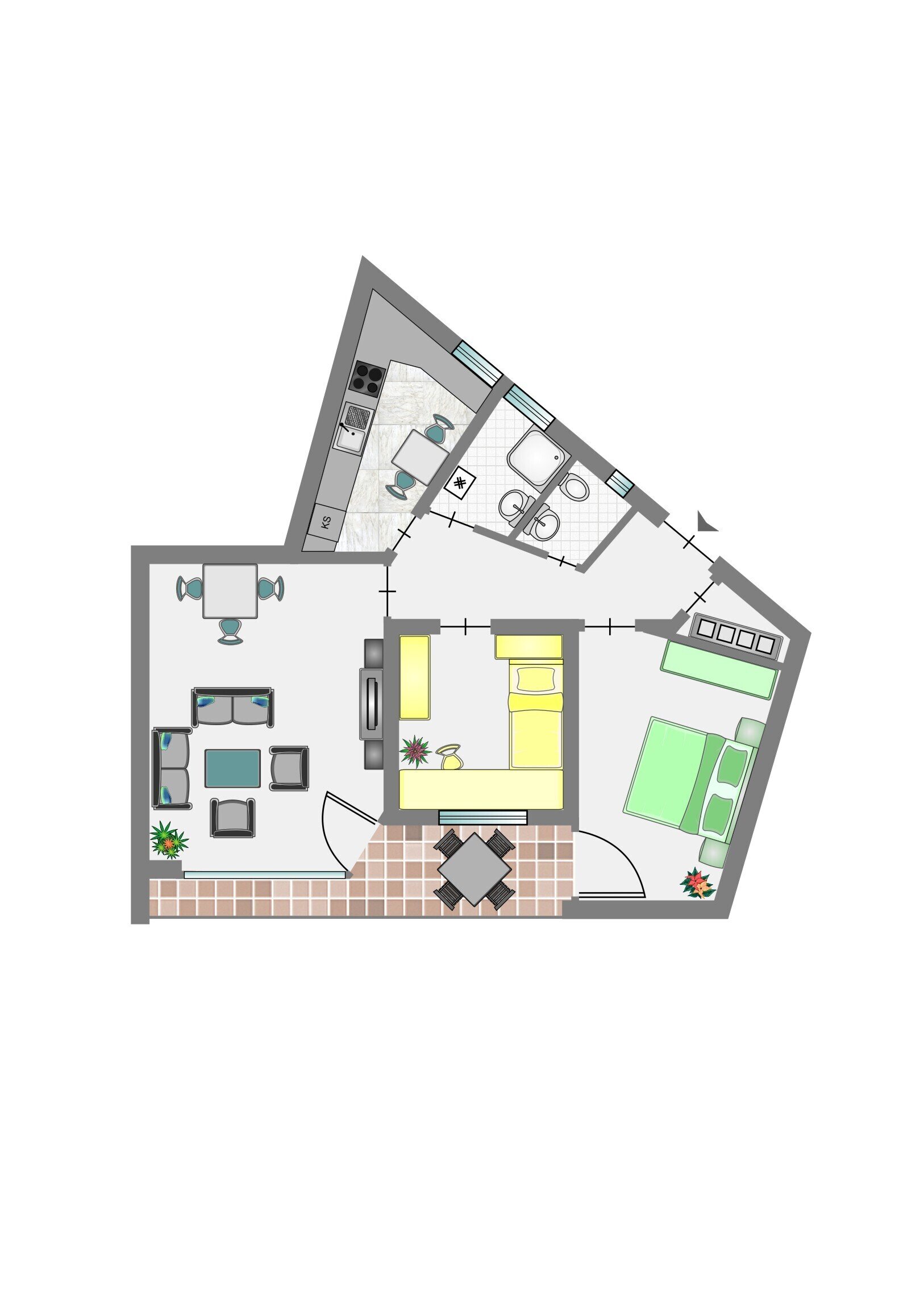 Wohnung zum Kauf 249.000 € 3 Zimmer 74,2 m²<br/>Wohnfläche 15.<br/>Geschoss Fasanenhof Stuttgart 70565