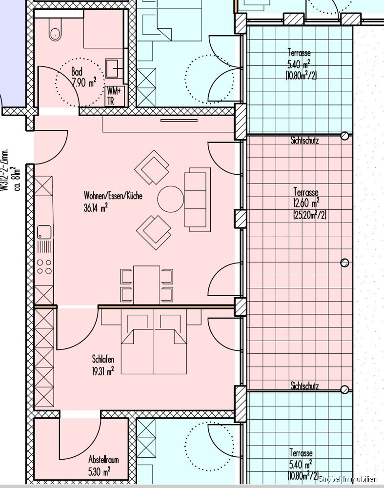 Wohnung zum Kauf 327.800 € 2 Zimmer 81,2 m²<br/>Wohnfläche EG<br/>Geschoss Sachsen Sachsen 91623