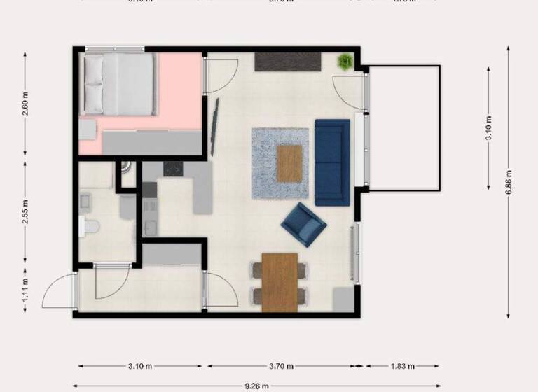 Wohnung zum Kauf 159.000 € 1,5 Zimmer 43,7 m² Friedrichskoog 25718