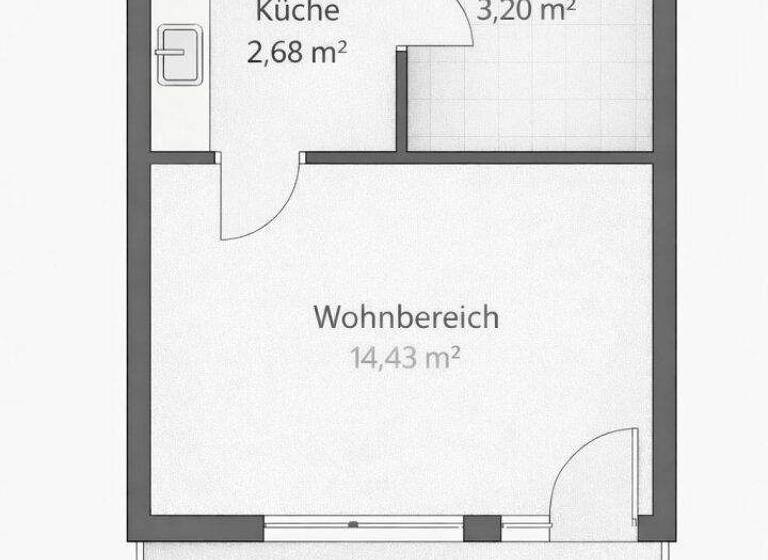 Studio zur Miete 607 € 1 Zimmer 20,5 m² 5. Geschoss Salzburg 5020