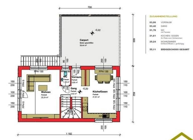 Haus zum Kauf provisionsfrei 667.500 € 3 Zimmer 151,4 m² 681,2 m² Grundstück Stegersbach 7551