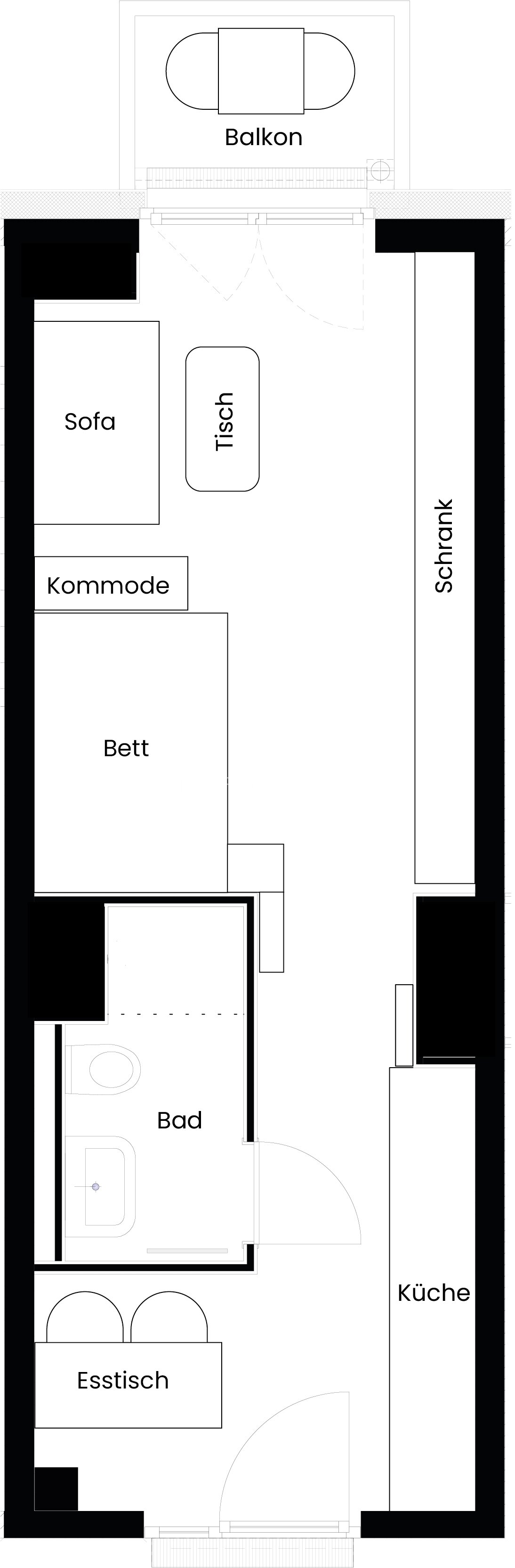 Wohnung zur Miete 1.600 € 1 Zimmer 30,2 m²<br/>Wohnfläche 4.<br/>Geschoss 01.12.2024<br/>Verfügbarkeit Feldstraße 40 St.Pauli Hamburg 20357