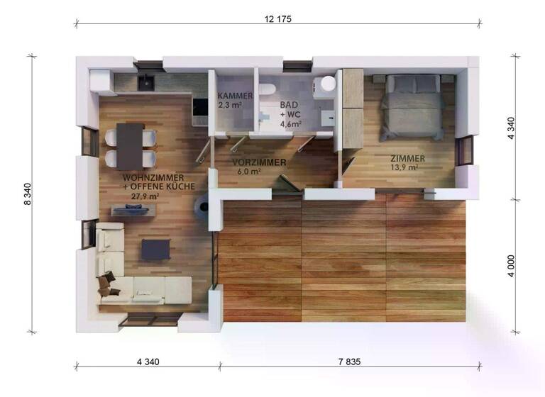 Haus zum Kauf 136.900 € 3 Zimmer 51,4 m²