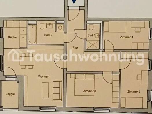 Wohnung zur Miete Tauschwohnung 900 € 4 Zimmer 93 m² EG Teltower Vorstadt Potsdam 14473