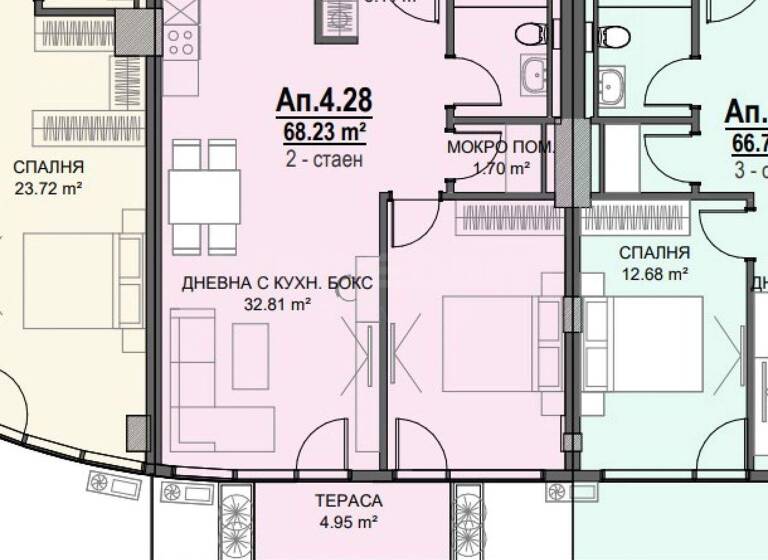 Studio zum Kauf 247.041 € 2 Zimmer 89,8 m² Sofia