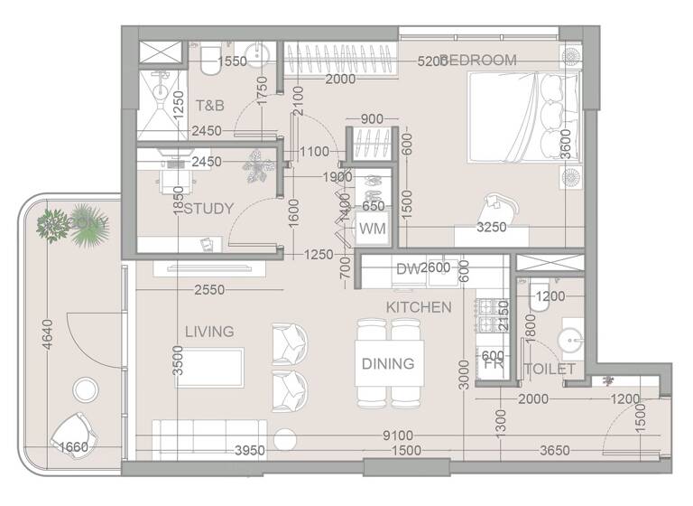 Wohnung zum Kauf provisionsfrei 305.503 € 2,5 Zimmer 72 m² Dubai 00000