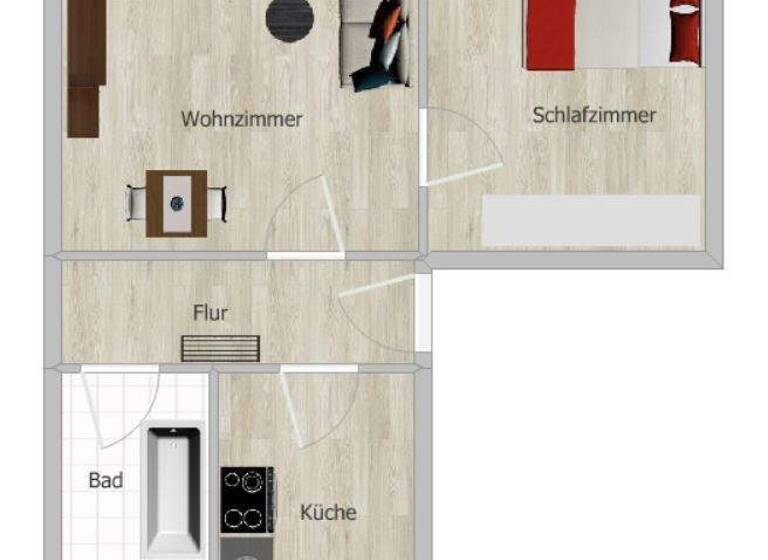 Wohnung zum Kauf 18.000 € 2 Zimmer 46,4 m² Crimmitschau 08451