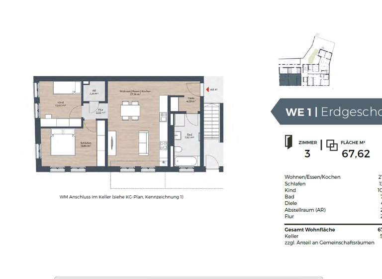 Wohnung zum Kauf provisionsfrei 362.750 € 3 Zimmer 67,6 m²<br/>Wohnfläche 2.<br/>Geschoss ab sofort<br/>Verfügbarkeit Schwabacher Straße 74-76 St Leonhard Nürnberg 90439