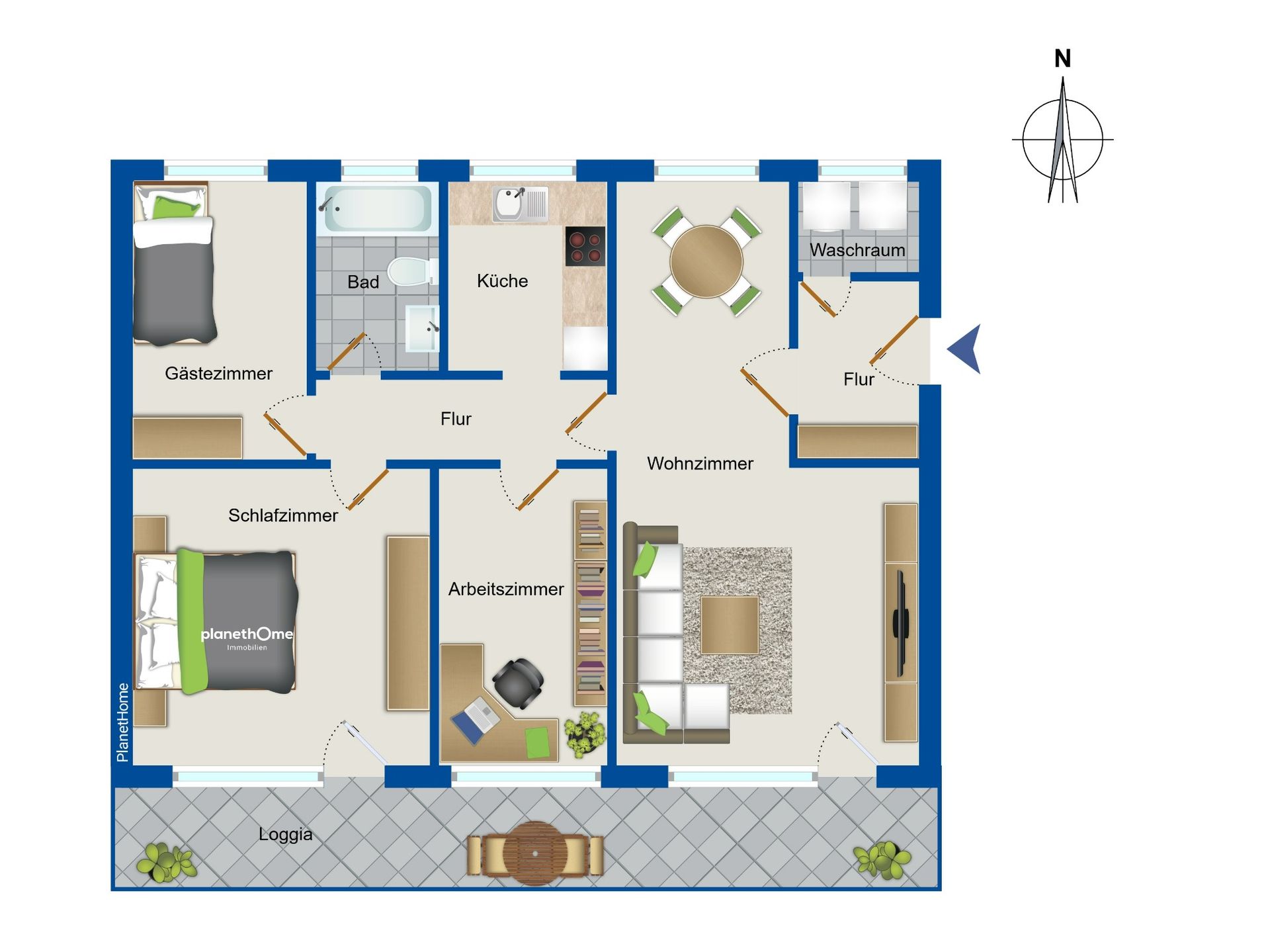 Wohnung zum Kauf 250.000 € 4 Zimmer 95 m²<br/>Wohnfläche 4.<br/>Geschoss Kesselstadt Hanau 63454