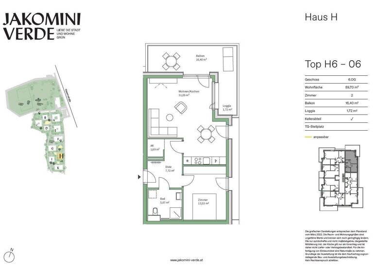 Wohnung zum Kauf provisionsfrei 322.000 € 2 Zimmer 59,7 m² Jakomini Graz 8010
