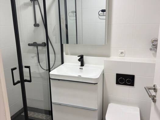 Wohnung zur Miete 1.230 € 1,5 Zimmer 43 m² Geschoss 1/1 frei ab sofort Motorstraße 30 Milbertshofen-Am Hart München 80809