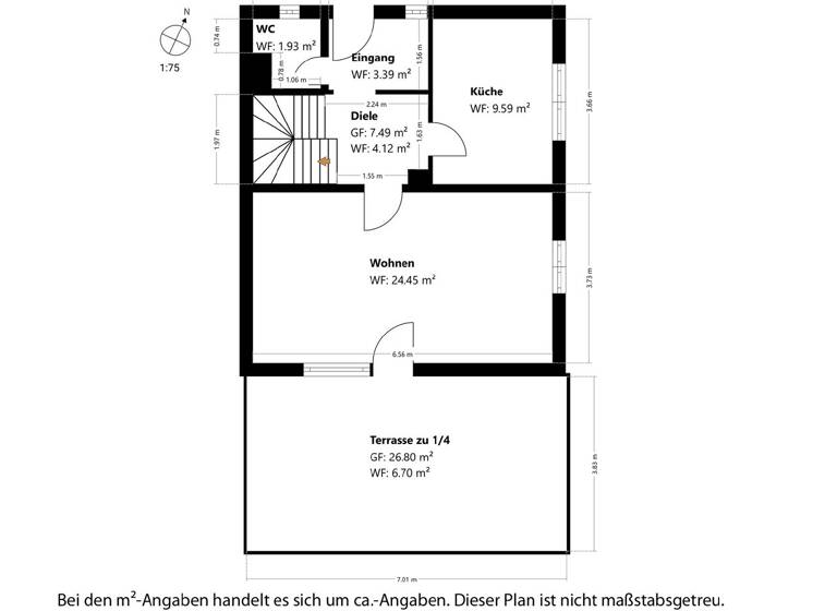Doppelhaushälfte zum Kauf 875.000 € 3 Zimmer 92,7 m² 415 m² Grundstück Thalk.Obersendl.-Forsten-Fürstenr.-Solln München 81477