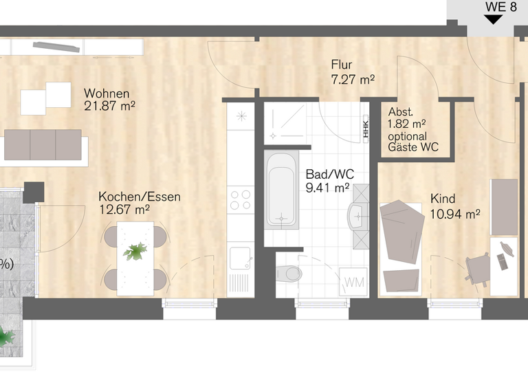 Wohnung zum Kauf provisionsfrei 335.000 € 3 Zimmer 88 m² Kaßberg Chemnitz 09112
