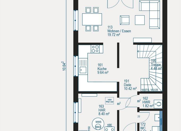 Doppelhaushälfte zum Kauf 478.027 € 4 Zimmer 169 m² 310 m² Grundstück Waghäusel 68753