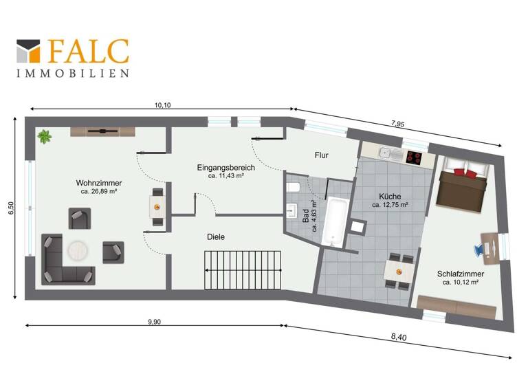 Wohnung zur Miete 600 € 68,2 m² Bensheim 64625