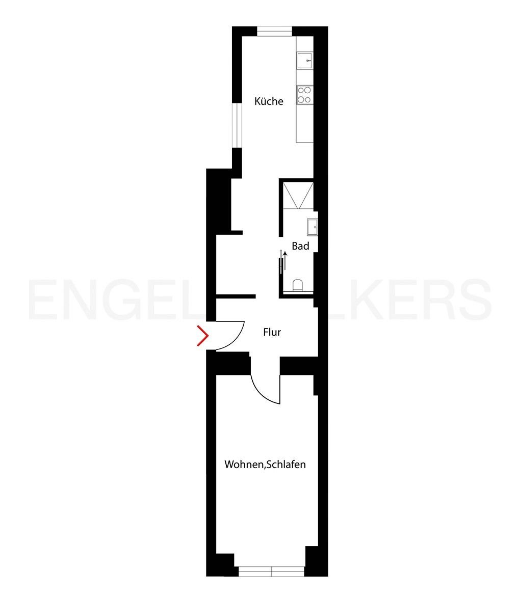 Wohnung zum Kauf 300.000 € 1 Zimmer 41 m²<br/>Wohnfläche Prenzlauer Berg Berlin 10437