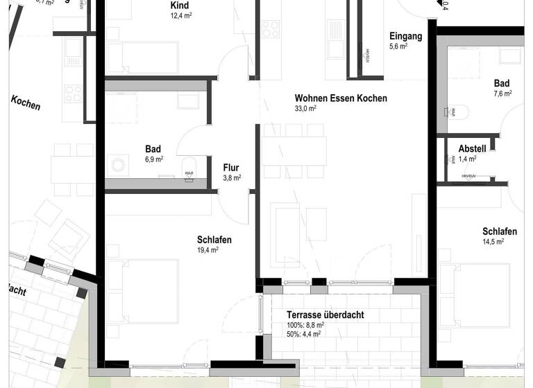 Wohnung zum Kauf provisionsfrei 506.920 € 3 Zimmer 87,4 m²<br/>Wohnfläche Ludwigsfeld Neu-Ulm 89231