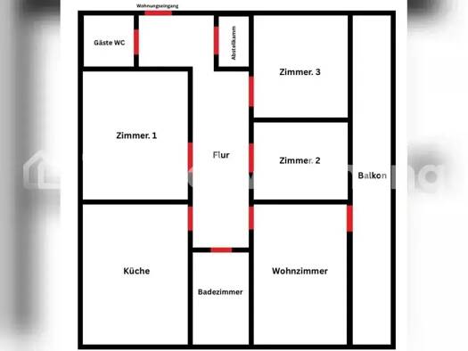 Wohnung zur Miete nur mit Wohnberechtigungsschein Tauschwohnung 609 € 4 Zimmer 96 m² 3. Geschoss Berg Fidel Münster 48153
