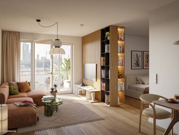 Wohnung zum Kauf - Neubau 319.000 € 1 Zimmer 36 m² 1. Geschoss Mörfelder Landstraße 16 Sachsenhausen Frankfurt am Main 60598
