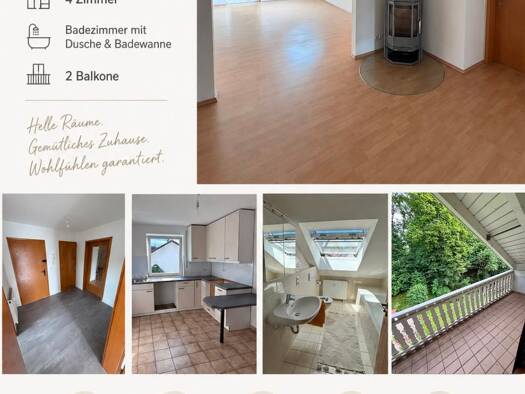 Wohnung zur Miete 1.100 € 4 Zimmer 110 m² Geschoss 1/2 frei ab sofort Welden 86465