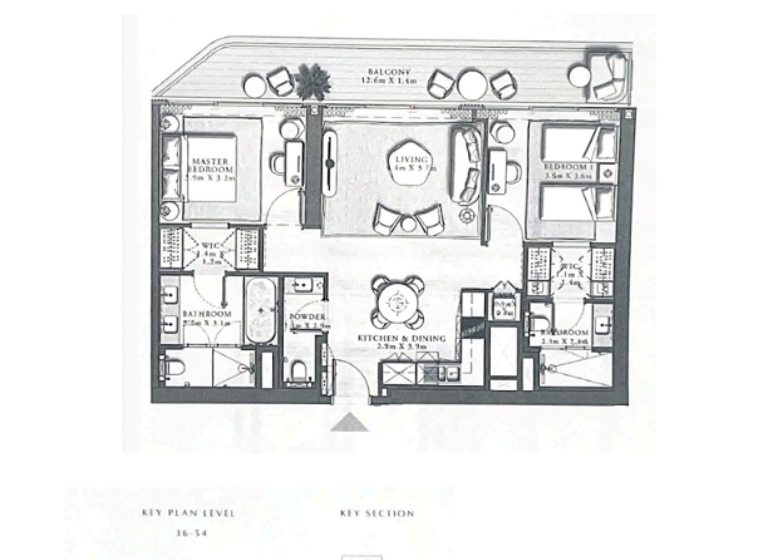 Wohnung zum Kauf 1.315.358 € 3 Zimmer 117,4 m² Dubai