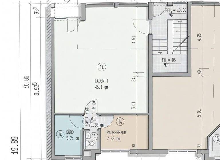 Laden zum Kauf 149.000 € 43,8 m² Verkaufsfläche Dettenhausen 72135
