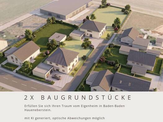 Grundstück zum Kauf provisionsfrei 419.000 € 1.061 m² Grundstück Haueneberstein Baden-Baden 76532