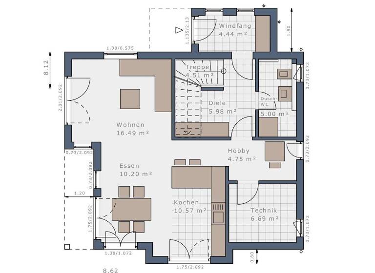 Einfamilienhaus zum Kauf provisionsfrei 865.433 € 4 Zimmer 131 m² 370 m² Grundstück Bad Aibling 83043
