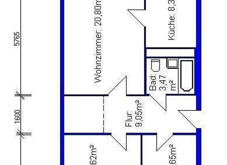 Wohnung zur Miete 523 € 3 Zimmer 68,6 m² 10. Geschoss Alte Salzstraße 106 Grünau-Ost Leipzig 04209