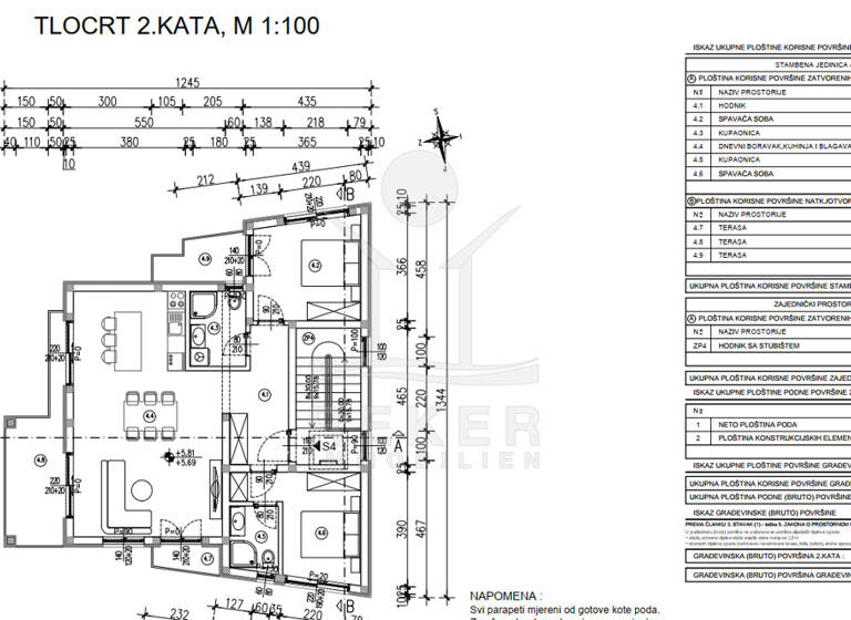 Penthouse zum Kauf - Erstbezug 360.000 € 3 Zimmer 96,1 m² 2. Geschoss Rogoznica 22202