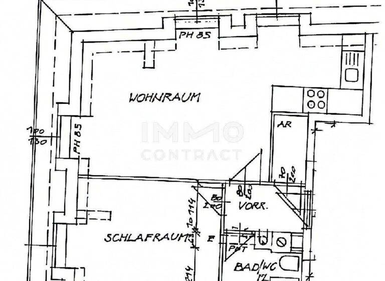 Wohnung zur Miete 320 € 2 Zimmer 45,7 m² 2. Geschoss Entenplatz 5 Gries Graz 8020