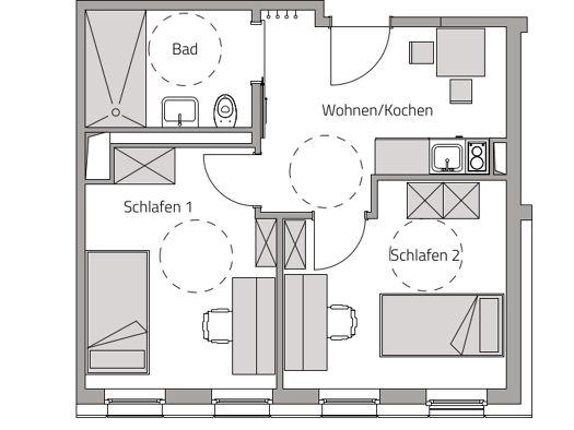 Wohnung zum Kauf 280.000 € 2 Zimmer 40 m² 2. Geschoss Grombühl Würzburg 97076