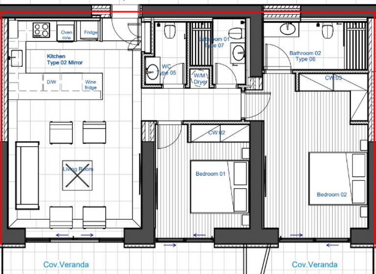 Wohnung zum Kauf provisionsfrei 1.350.000 € 3 Zimmer 98,2 m² Paphos 8010