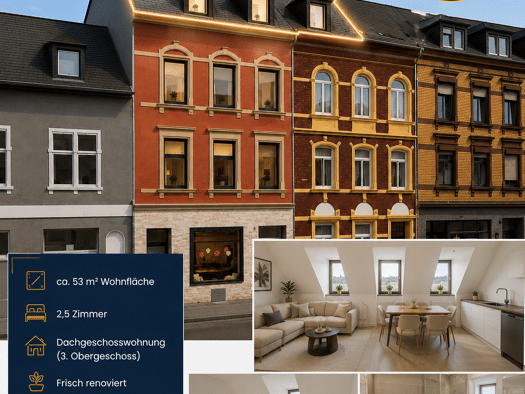Wohnung zur Miete 845 € 2,5 Zimmer 53 m² 3. Geschoss Maarstraße 3 Trier-Nord Trier 54292