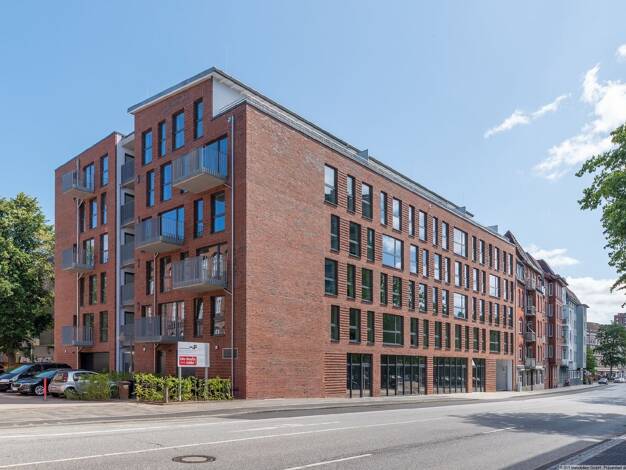 Wohnung zur Miete - Erstbezug 1.125 € 3 Zimmer 70,5 m² 2. Geschoss Kronshagener Weg 14c Exerzierplatz Kiel 24103