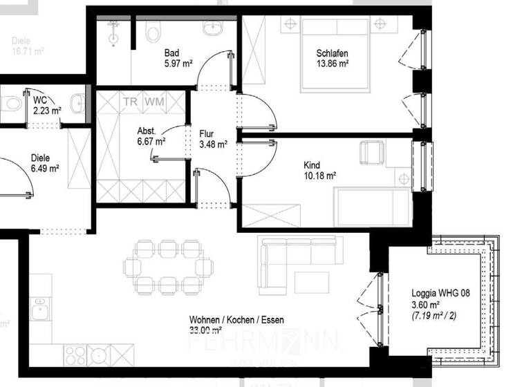 Wohnung zur Miete 1.000 € 3 Zimmer 85,5 m² Emmeln Haren / Emmeln 49733