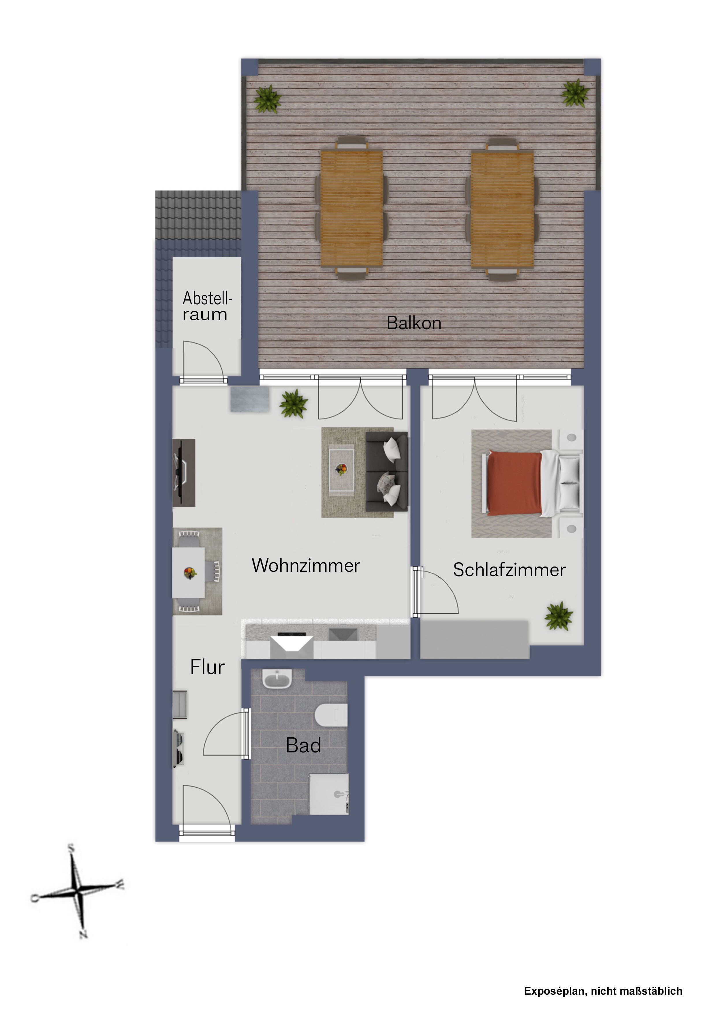 Studio zur Miete 800 € 2 Zimmer 53 m²<br/>Wohnfläche 3.<br/>Geschoss Obertshausen Obertshausen 63179