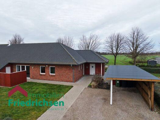 Doppelhaushälfte zum Kauf 325.000 € 4 Zimmer 104 m² 591 m² Grundstück Lindholm Risum-Lindholm 25920