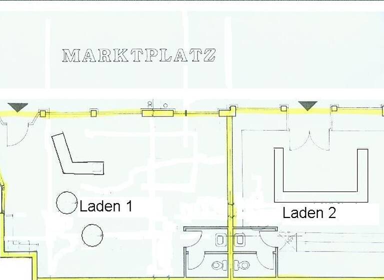 Verkaufsfläche zur Miete 390 € 1 Zimmer 65 m² Verkaufsfläche Wiemer Straße 3 Langenberg Velbert 42555