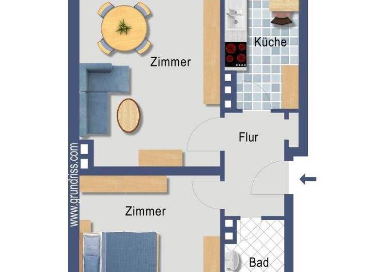 Wohnung zum Kauf provisionsfrei 201.000 € 2 Zimmer 55,5 m² 1. Geschoss Thomas-Mann-Straße 35 Neu Schwachhausen Bremen 28213