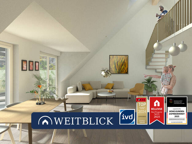 Wohnung zum Kauf - Erstbezug provisionsfrei 469.000 € 2,5 Zimmer 85,5 m² Dachgeschoss, 2. Geschoss Vaihingen an der Enz Vaihingen an der Enz 71665