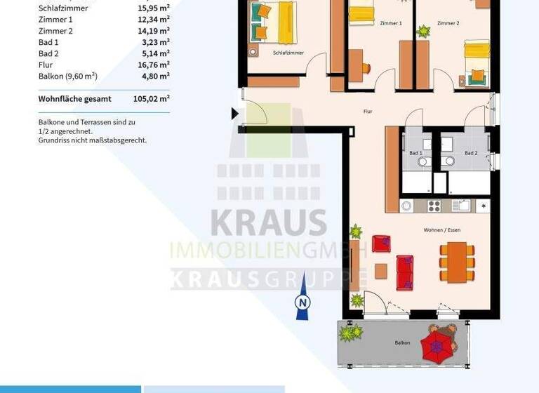 Wohnung zum Kauf provisionsfrei 735.000 € 4 Zimmer 105 m² 3. Geschoss Rohrbach Heidelberg 69126