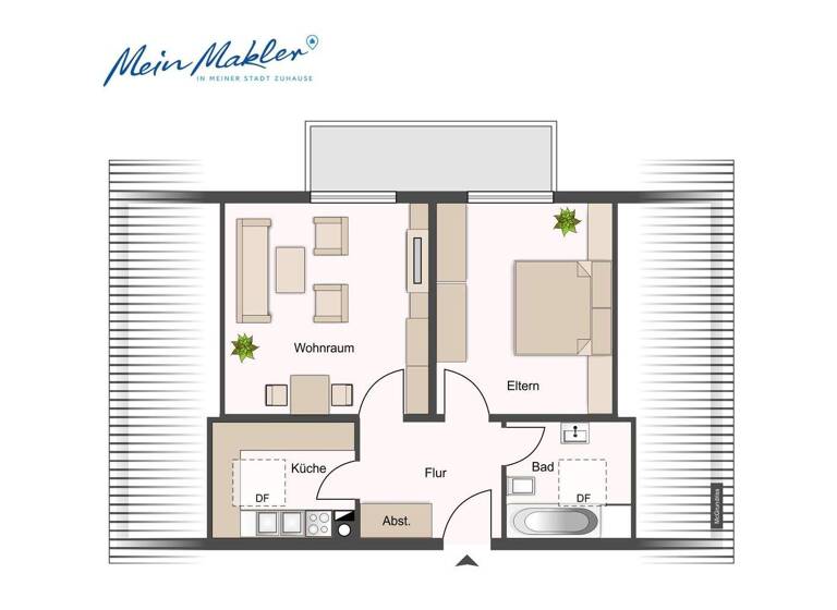Wohnung zum Kauf 310.000 € 2 Zimmer 51,6 m² 2. Geschoss Ismaning 85737