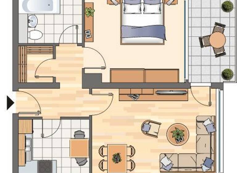 Wohnung zur Miete 459 € 2 Zimmer 59,7 m² 3. Geschoss frei ab 15.06.2026 Buchenstraße 1 Unna 59423