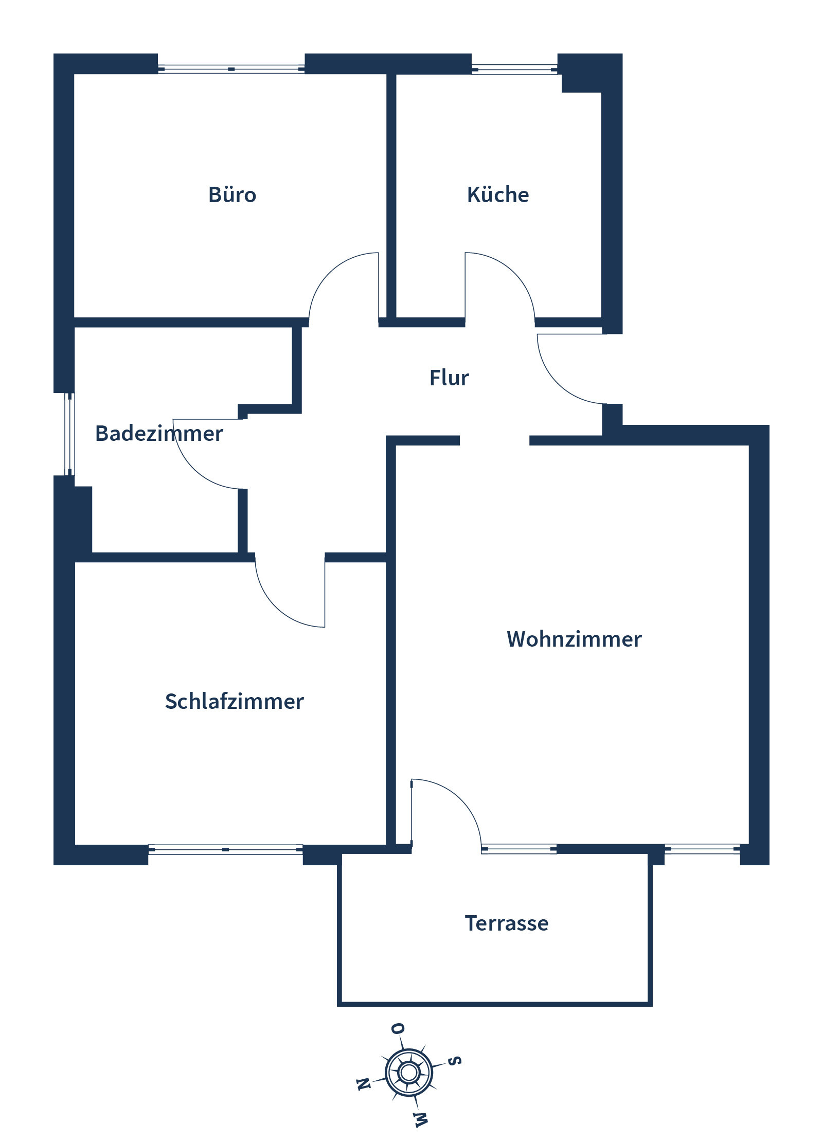 Wohnung zum Kauf 135.000 € 3 Zimmer 69,8 m²<br/>Wohnfläche EG<br/>Geschoss Meißen Meißen 01662