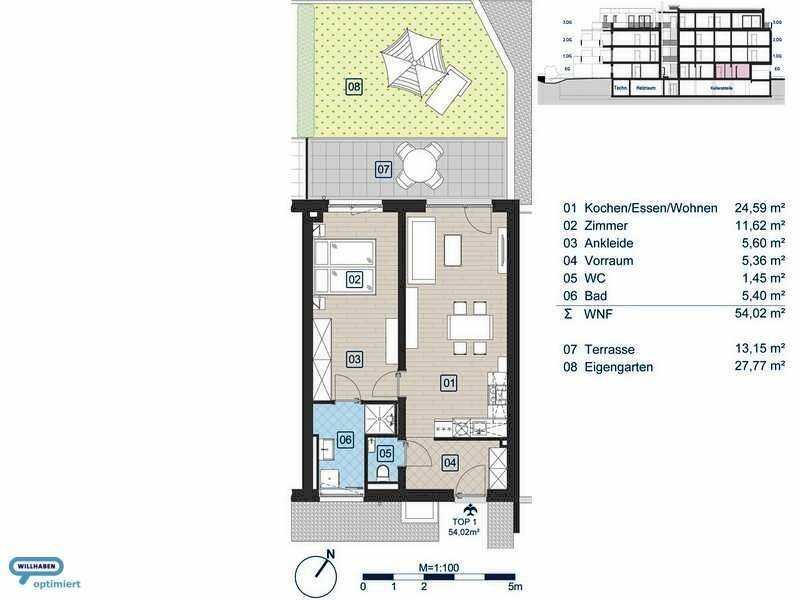 Wohnung zum Kauf provisionsfrei 207.300 € 2 Zimmer 54 m²<br/>Wohnfläche EG<br/>Geschoss Schillerstraße 2 Gleisdorf 8200