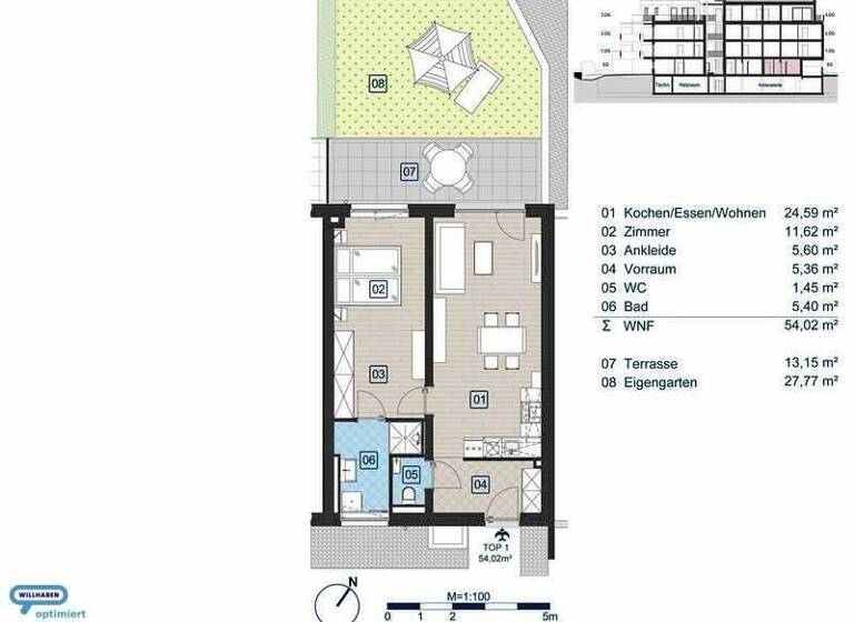 Wohnung zum Kauf - Erstbezug provisionsfrei 207.300 € 2 Zimmer 54 m² EG Schillerstraße 2 Gleisdorf 8200