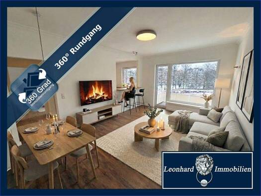 Wohnung zum Kauf 498.000 € 2 Zimmer 60 m² 3. Geschoss Mundsburger Damm 26a Hohenfelde Hamburg 22087