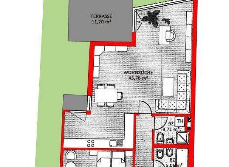Wohnung zur Miete 1.500 € 3 Zimmer 90 m² EG Wien 1130