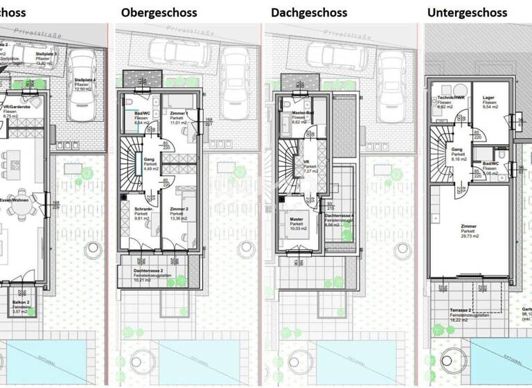Doppelhaushälfte zum Kauf - Erstbezug 1.250.000 € 5 Zimmer 157,6 m² 224,4 m² Grundstück Perchtoldsdorf 2380